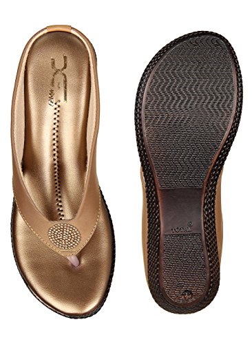 Image of XE Looks Synthetic Leather Comfortable Flats for Women (Black /Beige /Brown /Cherry)