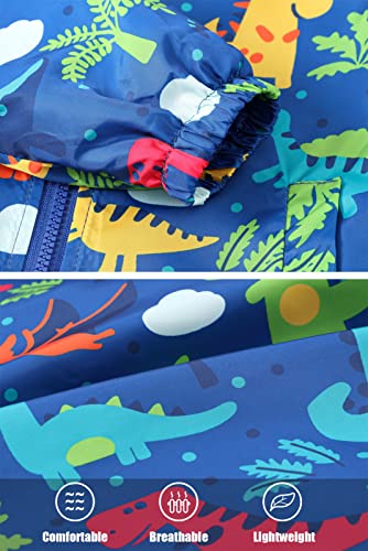 Image of Happy Cherry Kids Boys Girls Fleece Lined Windbreaker Jacket Fashion Prints Hoodie for Fall Winter