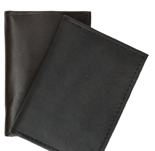 MARSHAL Genuine Leather Bifold Business Card and Credit Card Holder Top Load3