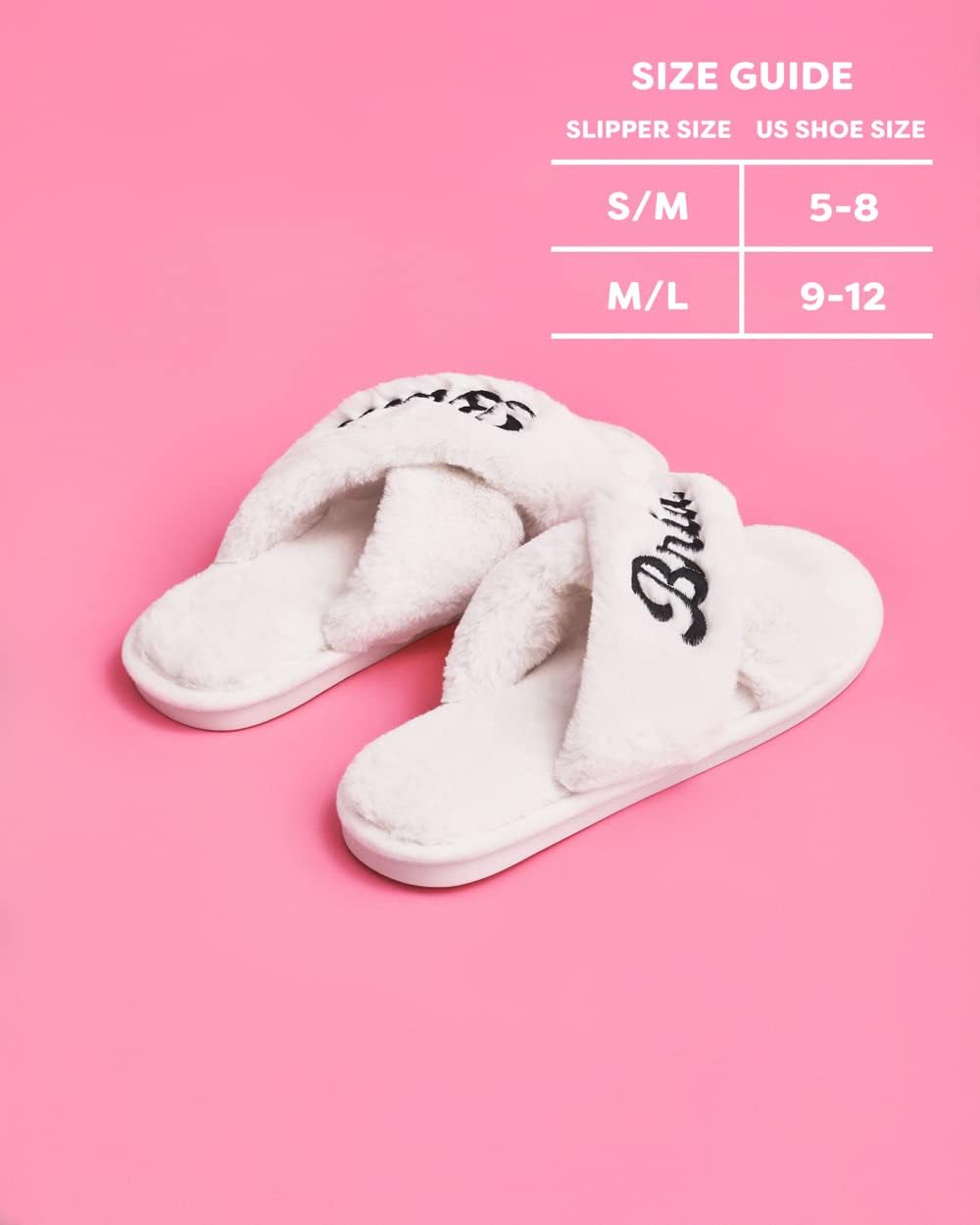 xo, Fetti Bride Slippers, White Fur | Bachelorette Party Decorations, Wedding Day Sandals, Bridesmaid Gift, Bridal Shower Party Favor… - Image 7