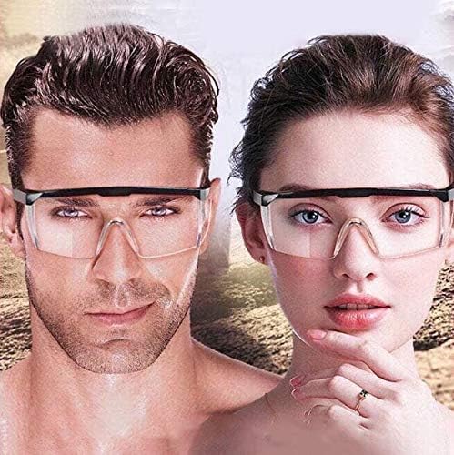 KINTS Safety Glasses, UV Resistant Safety Goggles, Adjustable Temples Design Fit Most People