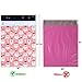10x13 100 Pcs Santa Face Designer Poly Mailers, Ohuhu Christmas Shipping Mailer Bags Sealed Christmas Holiday Gifts Bag Xmas Mailer Packages with Self Adhesive Strip, Pink