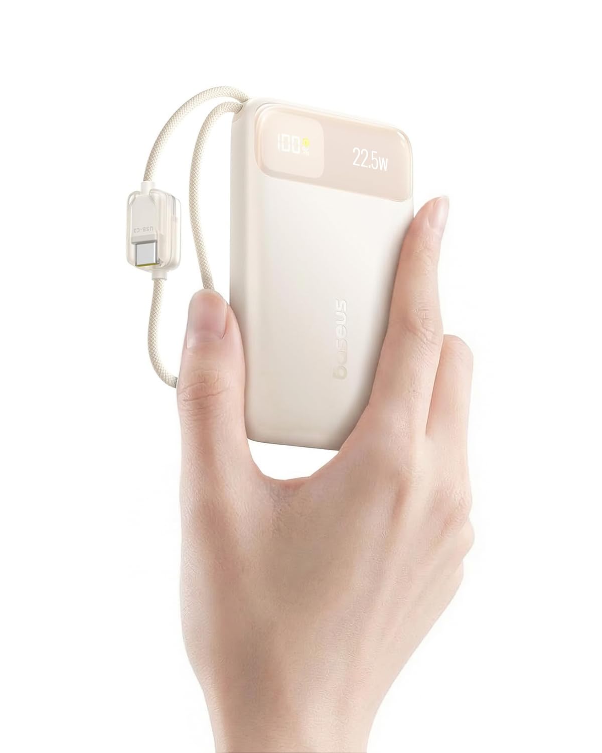 (バッテリー容量89%)iPhone13 256GB 箱付きTYPE-Cコード有 Amazon | Baseus モバイルバッテリー USB-C ケーブル内蔵 22.5W 急速