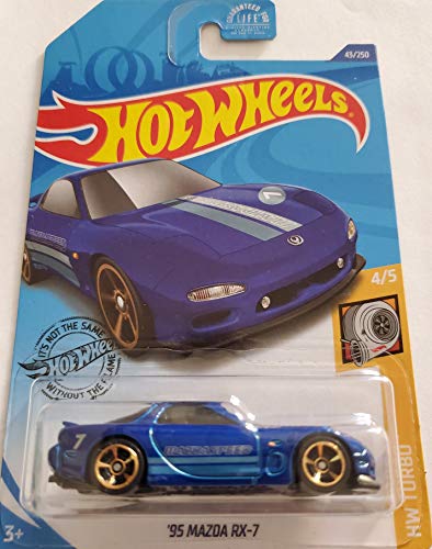 Hot Wheels 2020 Hw Turbo '95 Mazda RX-7, Blue miniatura 1