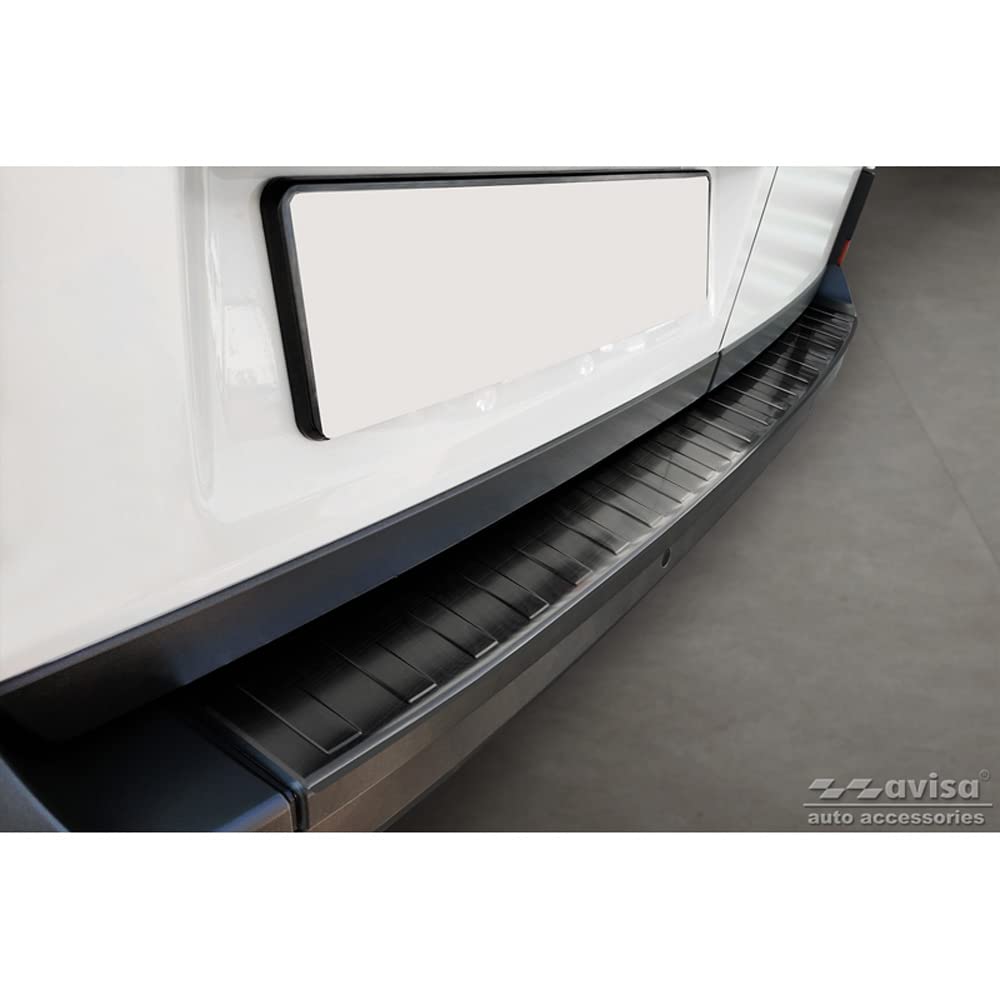 Avisa Schwarz Edelstahl Heckstoßstangenschutz Kompatibel Mit Volkswagen Crafter & Man Tge 2017- 'Ribs' ('Xl'-Version)