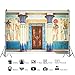 Leowefowa 7x5ft Vinyl Ancient Egyptian Mural Painting Backdrop Pharaoh Hieroglyphics Hand Painted Pillars Religion Artistic Belief Carving Door Photography Background Kids Adults Photo Studio Props