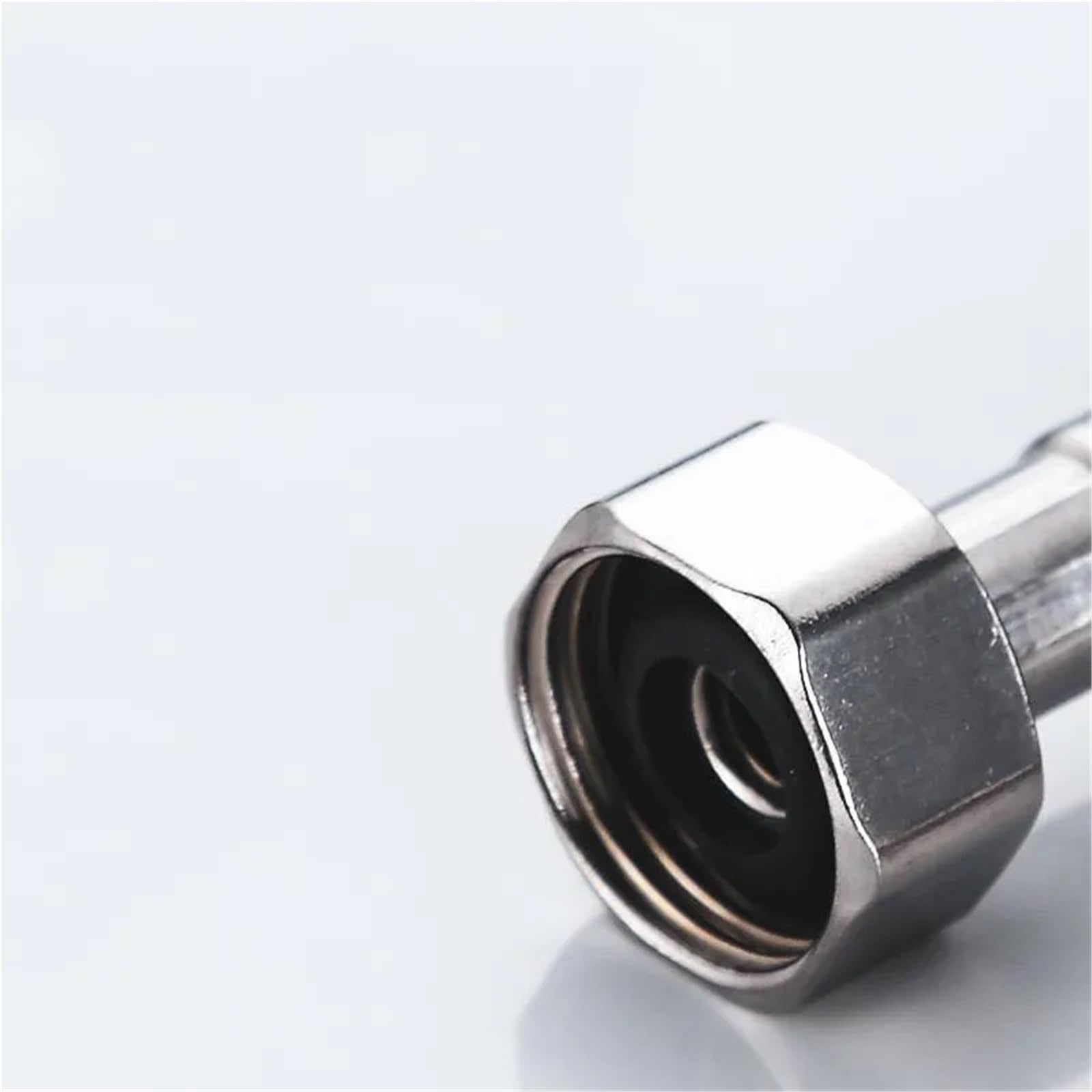 Manguera trenzada de acero inoxidable, paquete de 2 tubos de nailon termoresistentes para grifos de cocina y baño, tubo de agua flexible G1/2, a prueba de fugas