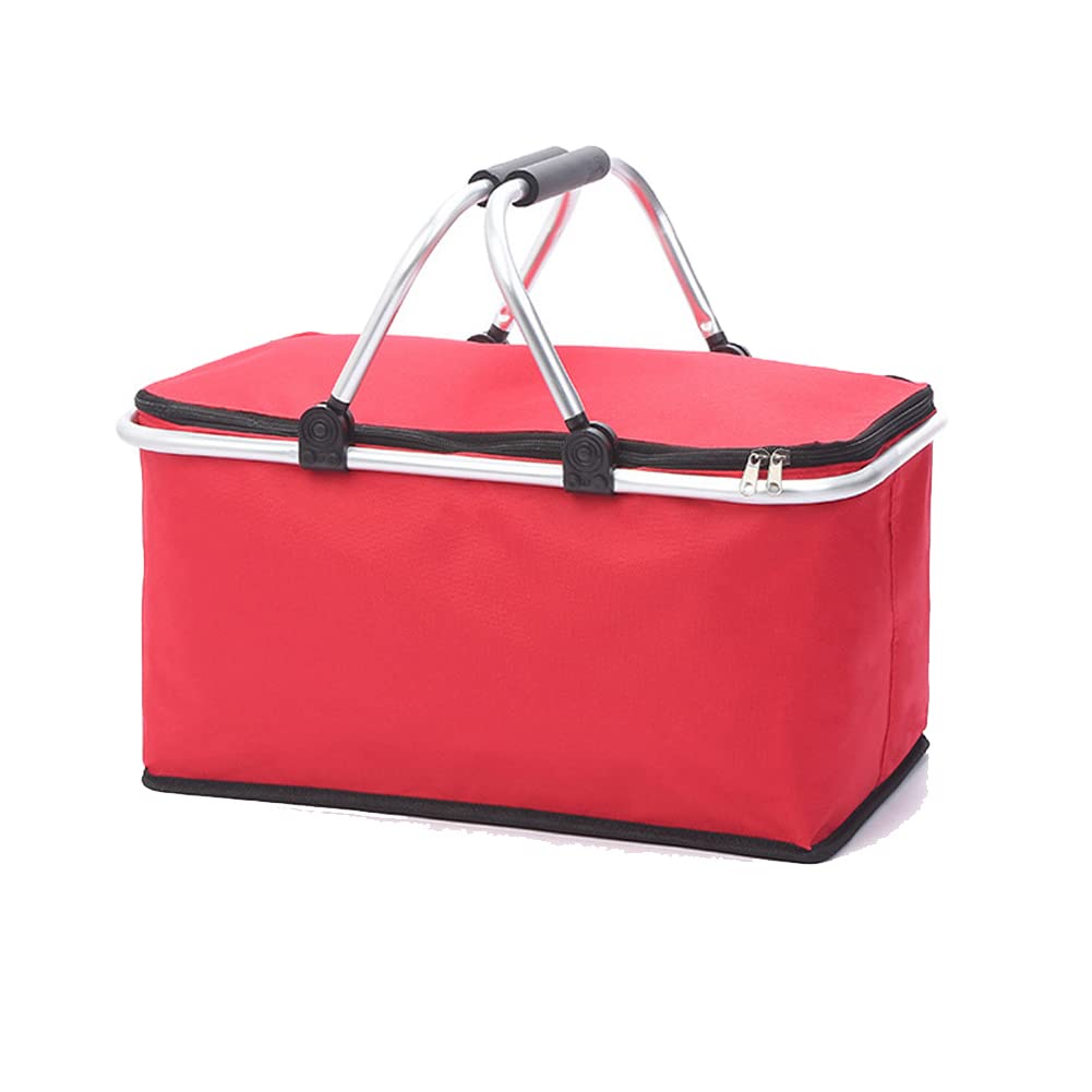 Bolsa térmica de 30 l, Bolsa térmica Plegable para Almuerzo de Picnic, Bolsa térmica Grande con asa de Transporte, Bolsa térmica para Entrega de Alimentos para Acampar, Barbacoa, Compras