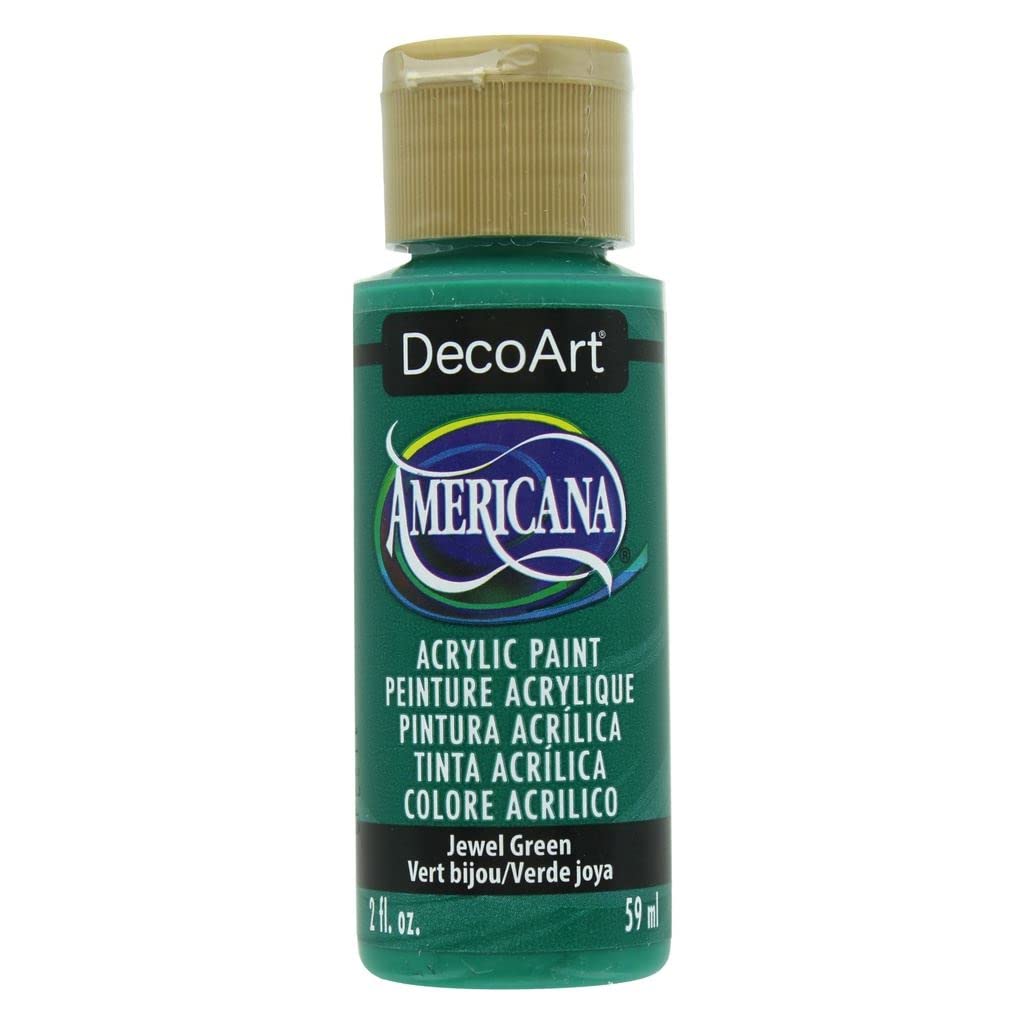 Decoart Jewel Green Da393 Americana Acrylic Paint 2Oz-Jewel Green