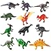 TVBP 12 PCS Giocattoli in PVC per Bambini, Set da Gioco Realistico di Dinosauri, Mini Dinosauri del Mondo Giurassico, Regali di Compleanno per Bambini