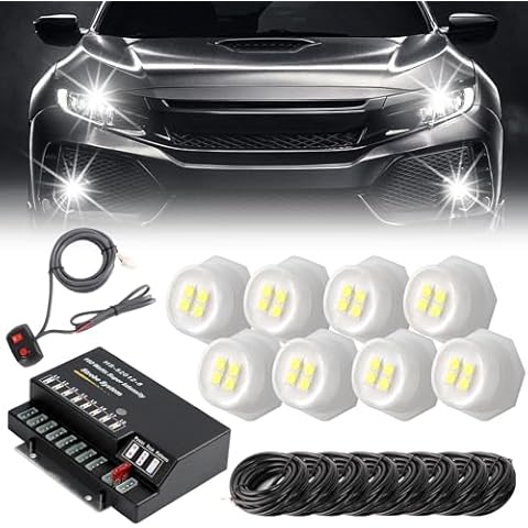 V-SEK White LED Strobe Lights Kit Cover