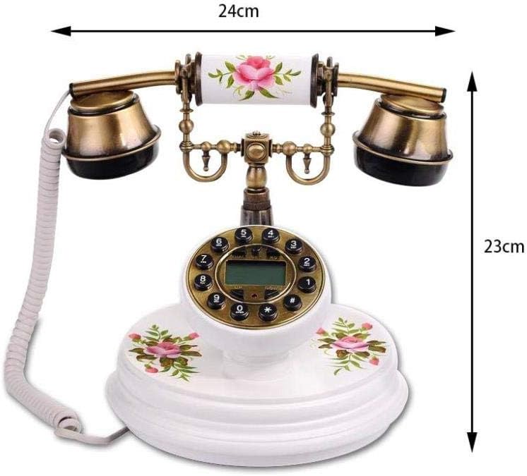 Retro Phone Vintage Phone Telephone- Home Antique Landline, Push-Button Telephone Brings Electric Display, Decorative Phone
