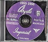 1955 1956 CHRYSLER & IMPERIAL CARS REPAIR SHOP & SERVICE MANUAL & BODY MANUAL CD INCUDES: Windsor,...