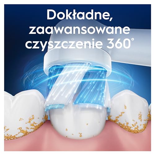 Oral-B iO Ultimate Clean Oryginalne wymienne okrągłe końcówki szczoteczek elektrycznych, z krzyżującymi się włóknami do zaawansowanego dokładnego czyszczenia i usuwania płytki bakteryjnejOral-B iO, 10