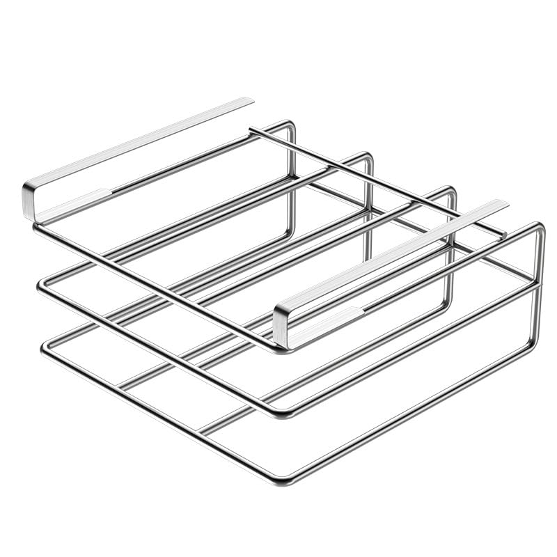 Estante de tabla de cortar bajo estante y cesta de almacenamiento colgante resistente para cocina