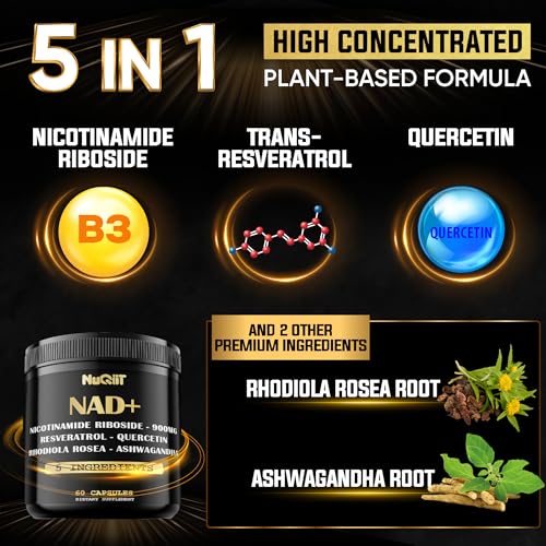 NAD-Supplement-with-Nicotinamide-Riboside-900mg-Resveratrol-Quercetin-Turmeric-Rhodiola-Rosea-Cellular-Energy-Repair-Vitality-Healthy-Aging-60-Count