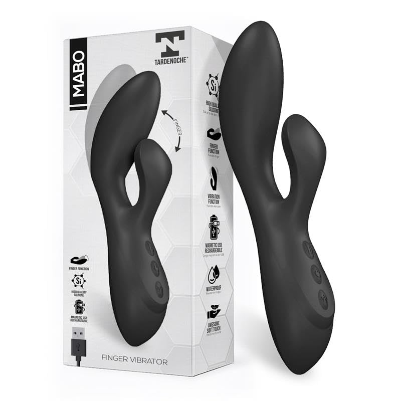 Vibromasseur point G Mabo función finger stimulateur clitoridien unibody en silicone