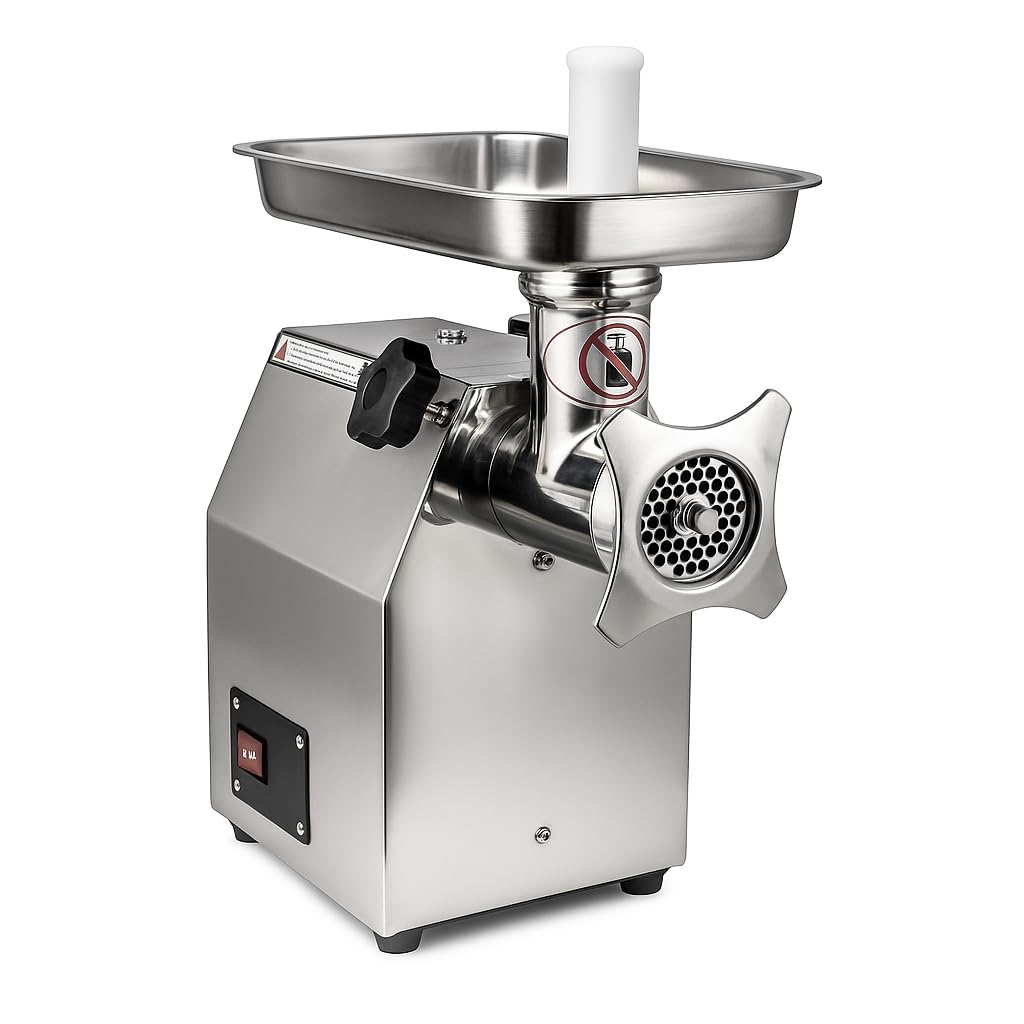 Grace Commercial Meat Grinder Machine Large Capacity Electric Meat Mincer for Meat Processing and Food Preparation (JR-12-800W)