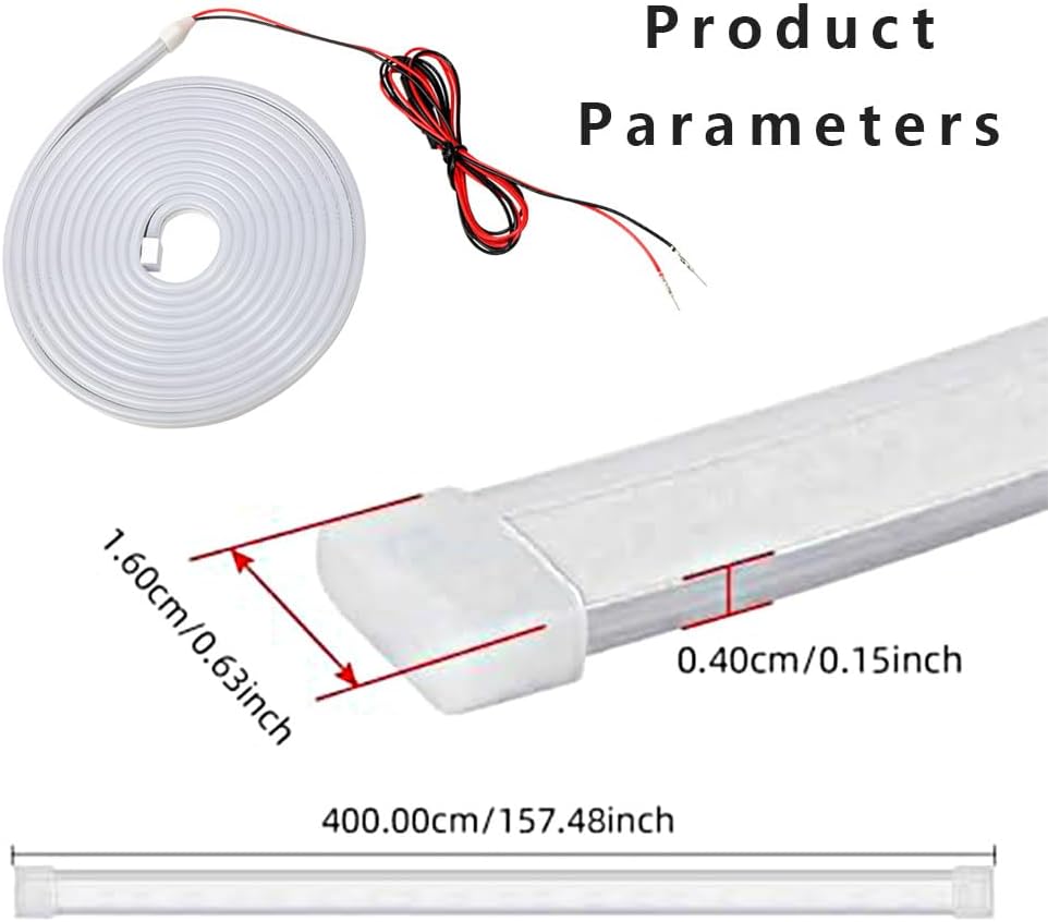 Trunk Led Light Strip for Dodge Stratus Neon/SRT-4/SX 2.0 2000-2006, Concealed Installation Car LED Strip Light for Trunk Flexible Cutting Ambient Lighting