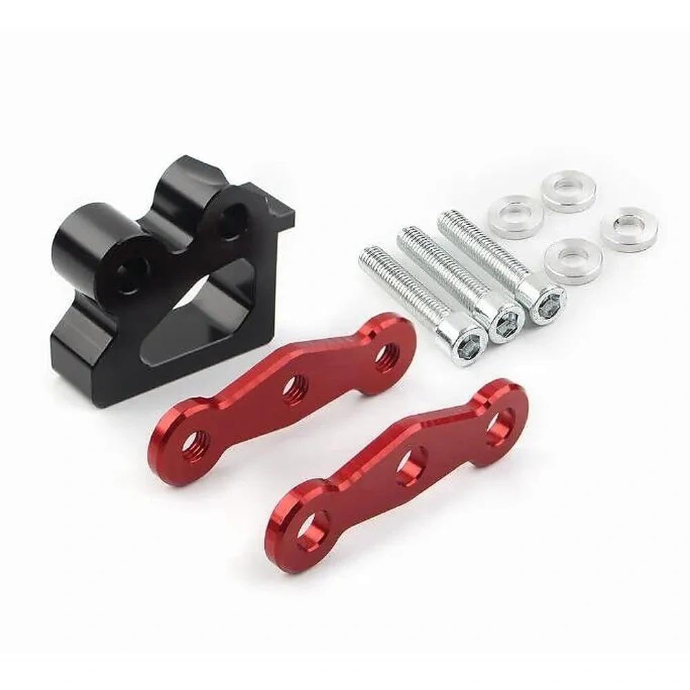 Sospensione per abbassamento ammortizzatore posteriore compatibile con GROM MSX125 SF 2013-2020 LC150 Exciter150 pollici billet moto (rosso)