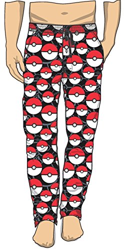 Bioworld Pokemon Pokeball All Over Sleep Pants New Licensed