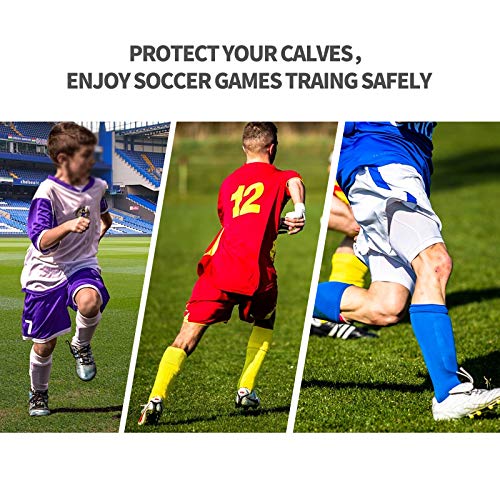 Antoyo Soccer Shin Guards, Slip And Slide Protective Soccer Gear For Youths And Adults, Padded Shin Protection Equipment With Ankle Support And Adjustable Straps For Comprehensive Protection Blue-S #TOP5