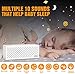 NURSAL White Noise Machine Sound Machine for Sleeping & Relaxation, 10 Natural Sounds, Portable Sleep Therapy for Baby, Home, Office or Travel
