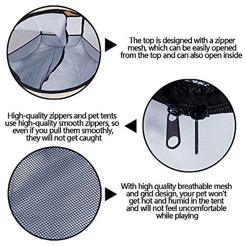 image for QICHEN Pet Playpen, Breathable Pet Cage Tent for Indoors and Outdoors,