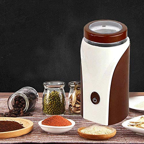 ywewsq Molinillo de café eléctrico multifunción portátil, máquina de Polvo pequeña Filtro de Molinillo de café… - Imagen 4