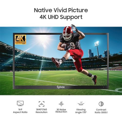 SYLVOX Outdoor TV 55 Zoll Smart Google TV Draußen Ferseher mit 4K UHD True 2000 Nits Helligkeit Sprachsteuerung Dolby Audio Handy auf TV, Pool Pro 2.0 – Bild 5