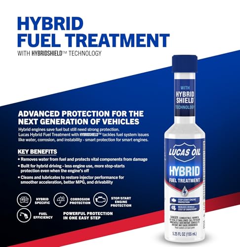 Image of Lucas Oil 10996 Hybrid Fuel Treatment w /HybridShield - 5.25 Ounce (Pack of 24)