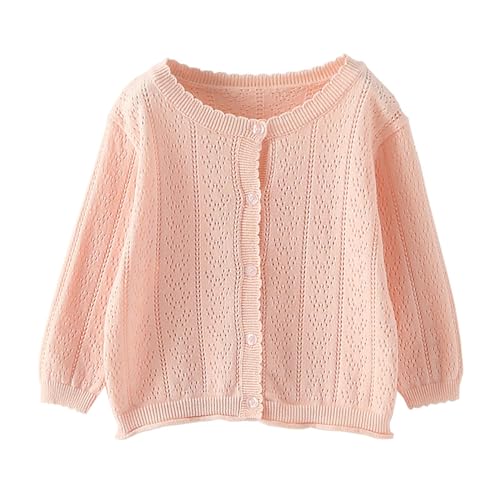 Girl Cable Knit Cardigan Sweater Spring Thin Jacket Coat Long Sleeve Button Down Top Solid Color B𝗼lero 𝗦hrug
