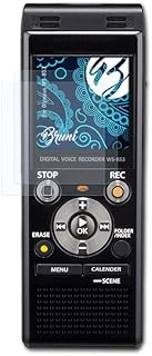 Bruni Screen Protector compatible with Olympus WS-853 Protector Film, crystal clear Protective Film (2X)