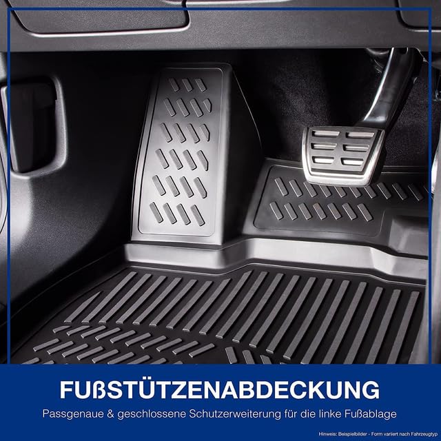 ELMASLINE Alfombrillas de goma 3D para Opel Frontera (2024-2025) Hybrid | Accesorios Alfombrillas
