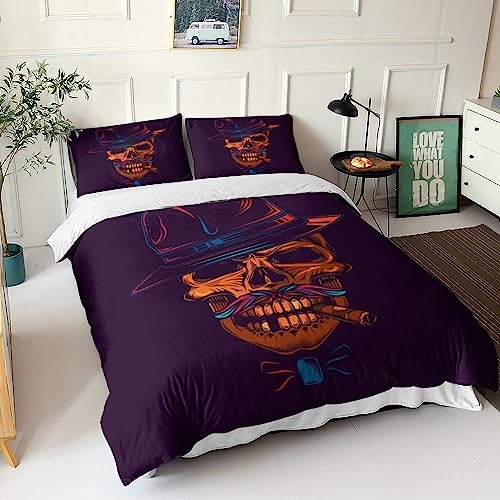 Ensemble de literie gothique housse de couette 200x200 microfibre