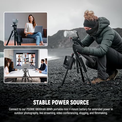Image of NEEWER D Tap to DMW-BLC12 Dummy Battery for V Mount Battery, Compatible with Panasonic Lumix DMC-G7 G85 G5 FZ300 FZ2500 FZ1000 GH2 FZ200 G6 GX8 DC-Z1000 II G95 Sigma FP FP L V-LUX 5, VP-BLC12