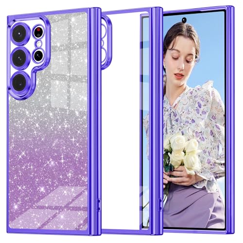 Coque protection Samsung S24 ultra fine TPU violet antichocs