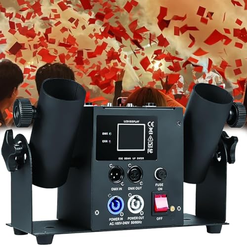 Machine à confettis – Streamer électrique avec télécommande pour DJ, boîtes de nuit, mariages, concerts et événements