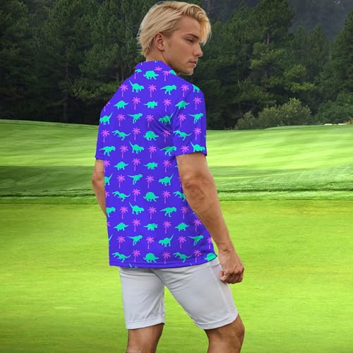 Mens Polo Shirts Performance Moisture Wicking Golf Shir Dry Fit Short Sleeve Golf Polo Shirts3