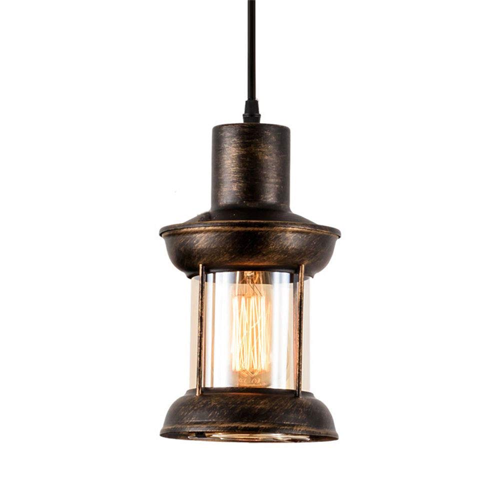Lámpara colgante de vidrio SweAtz estilo industrial retro 8