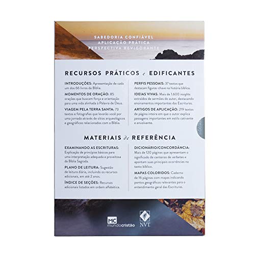 Bíblia de Estudo Swindoll: NVT - Capa Petra