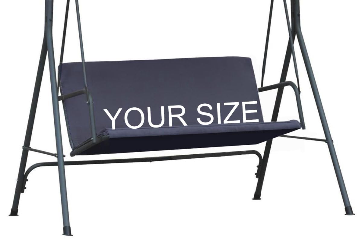 Ferocity Stylish Personalised Cover Replacement Swing Chair Seat Patio Hammock Top Garden Outdoor Your Size to Order Graphite [101] — image 1