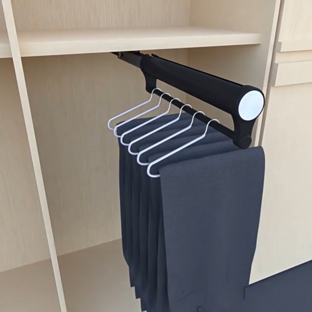 MAFAGE Tringle à vêtements extensible permettant de sortir les cintres, barre télescopique réglable, 347 mm, blanc