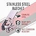 BoxerTool Stainless Steel Endless Ratchet Straps 1”x15’ – 2 Pack – Marine Tie Down, Rust/Corrosion Resistant, Boats, Saltwater, Snow, 1,760LBS Break Strength