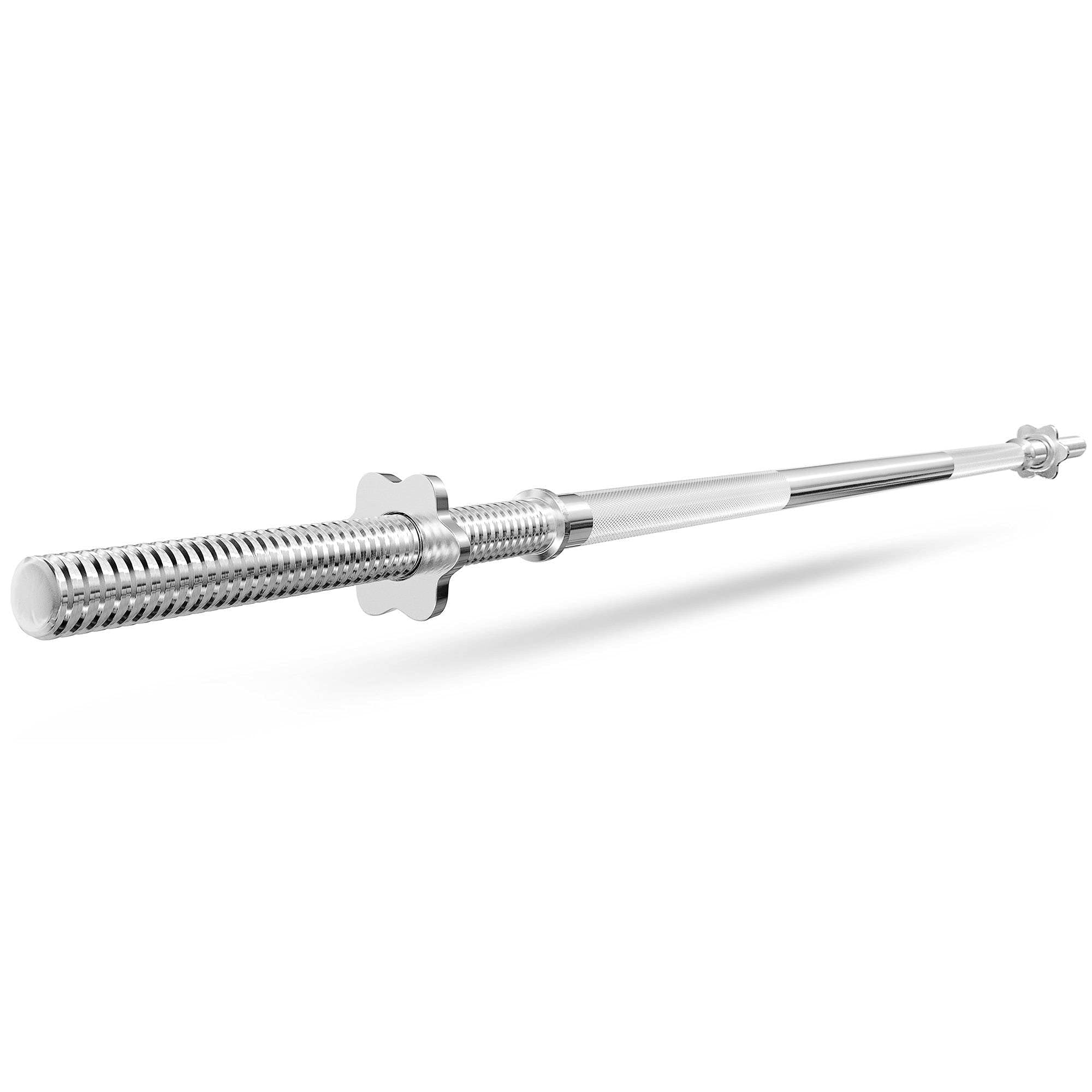 Marbo Sport Mancuernas Ø 30 mm | Barra de pesas de 198 cm, 180 cm, 167 cm, barra de mancuernas de 40 cm, barra SZ y super SZ de 120 cm - cromada y moleteada, con cerraduras