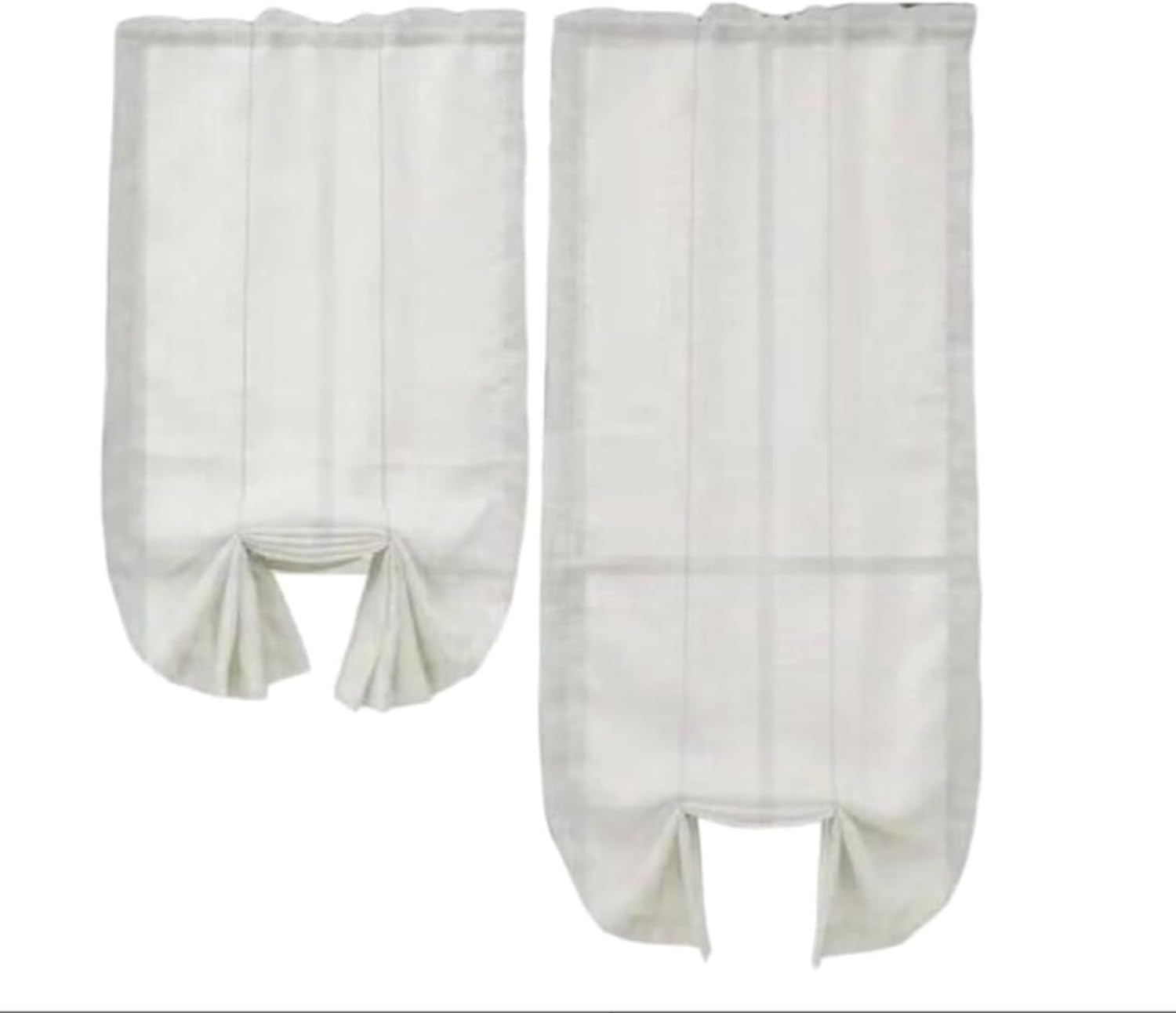 Linen Blend Roman Blind 2 Panels with Pocket Chic Style for Room,