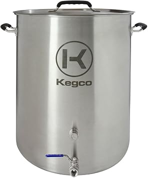 Kegco 3PXBK20-P2 20 Gallon Brew Kettle with Plug & 2-Piece Ball Valve
