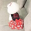 CuteBone Merry Christmas Dog Dress Velvet for Small Dogs Girl Reindeer Puppy Dresses Red Dog Clothes CVA04XS-D #5