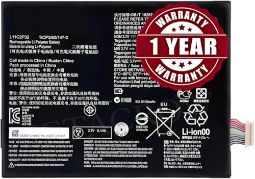 Image of Original L11C2P32 Battery Compatible for Lenovo IdeaTab S6000 | S6000F | S6000H | S6000L - (6340mAh) - 1 Year Warranty MC9