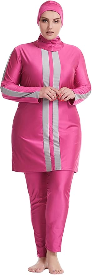 OWN4B Burkini Für Damen - Voll Bedeckt Mit Hijab & Reißverschluss